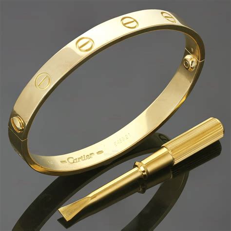 cartier love bracelet and screwdriver|cartier love bracelet screws loose.